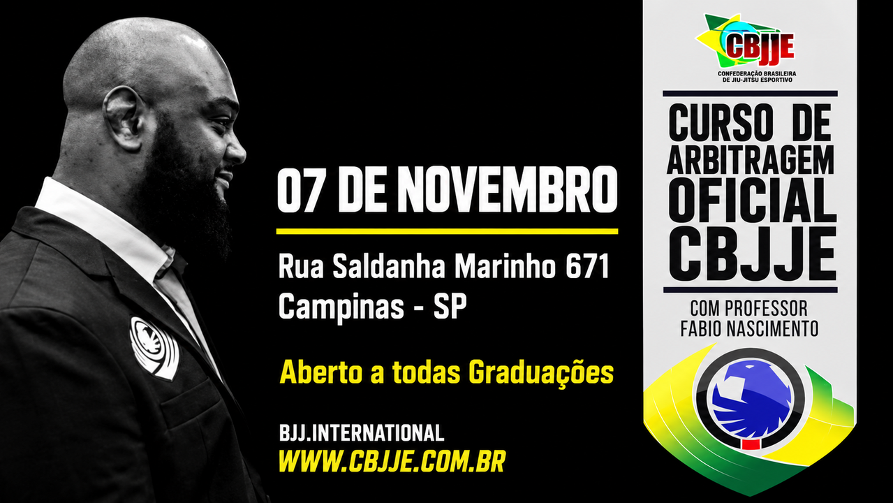 Curso de Arbitragem CBJJE - 07 de Novembro - Campinas SP